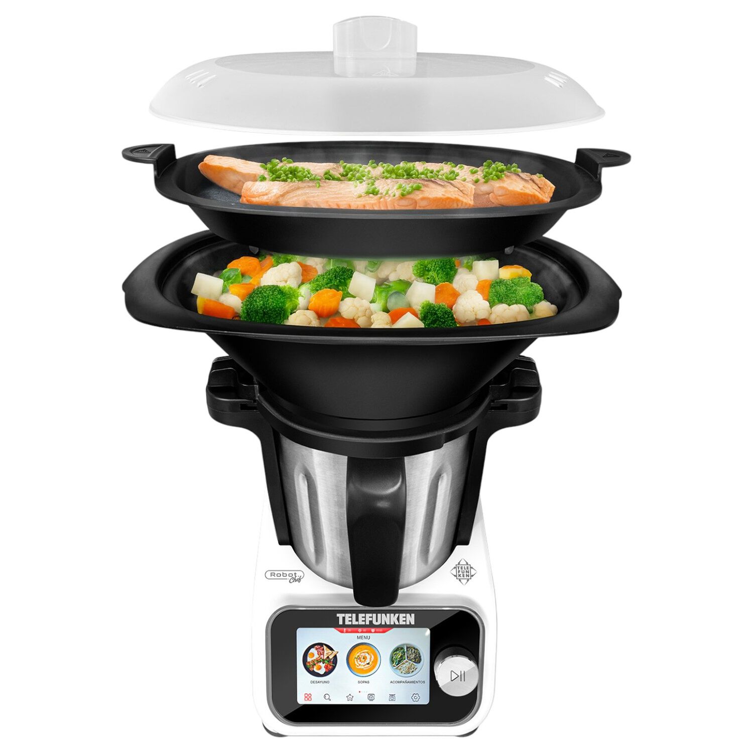 Robot De Cocina Touchscreen Telefunken Chef Wifi 1300w 3.5l image number 5.0