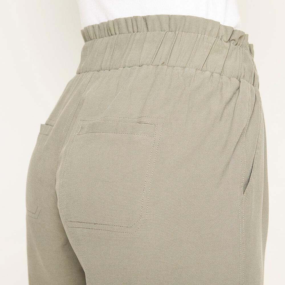 Pantalón Con Pretina Terminación Puño Tiro Alto Regular Mujer Freedom image number 4.0