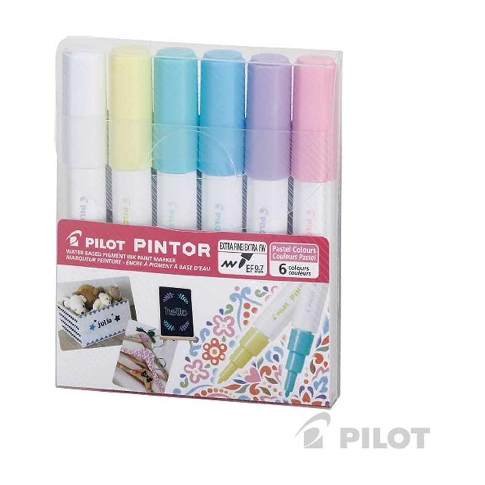 Set 6 Marcadores Pintor Colores Pasteles Punta Extra Fina image number 4.0