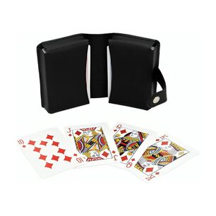 Juego De Naipes Estuche Cuero Vegano Wayu
