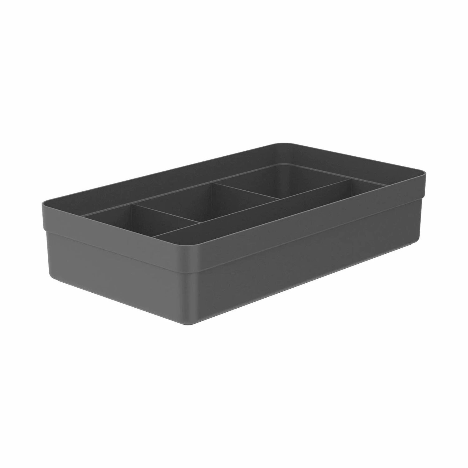 Organizador De Caj&oacute;n Logic 4 Secciones Gris image number 0.0