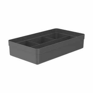 Organizador De Caj&oacute;n Logic 4 Secciones Gris