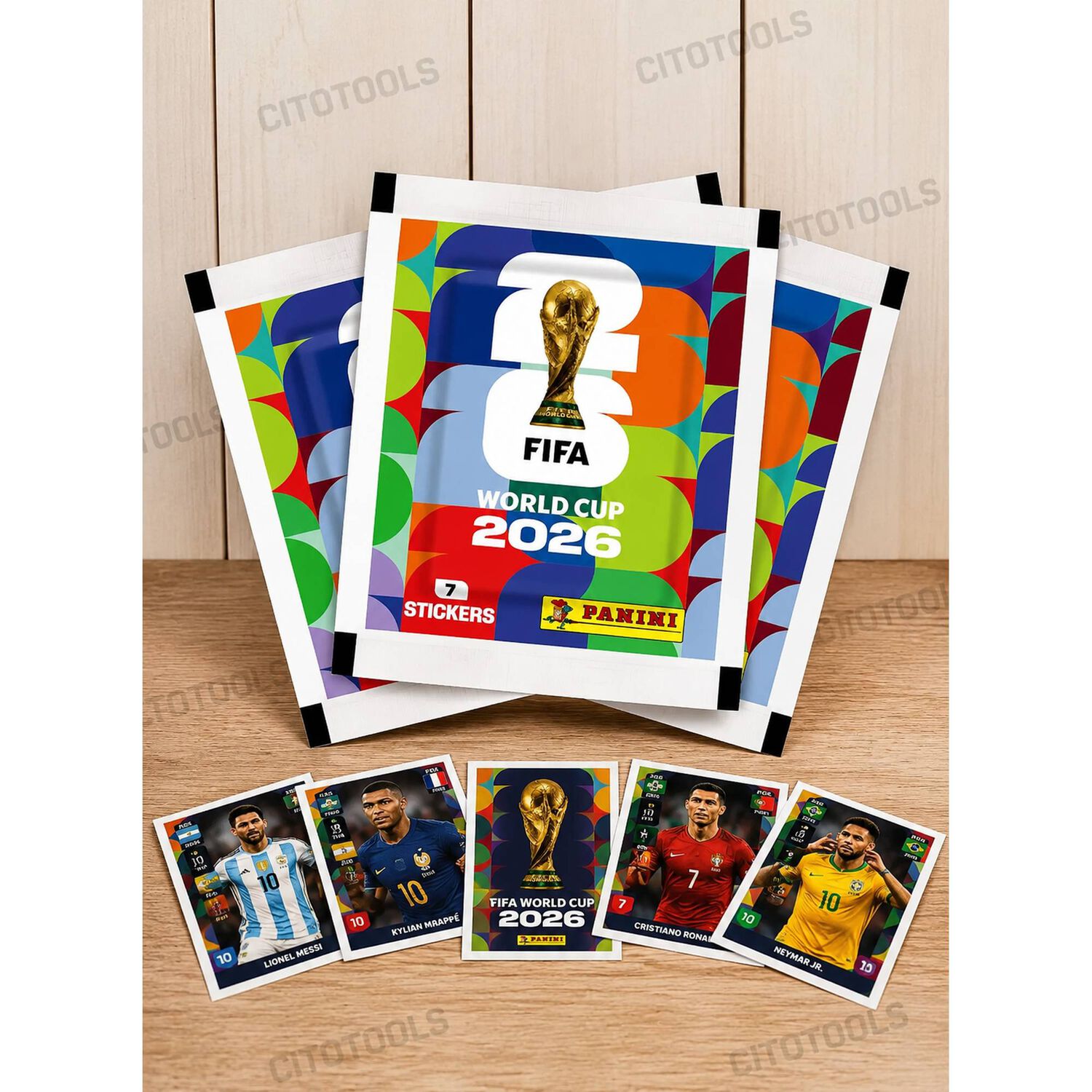 Pack 7 Sobres Panini Mundial 2026 49 L&aacute;minas Originales image number 6.0