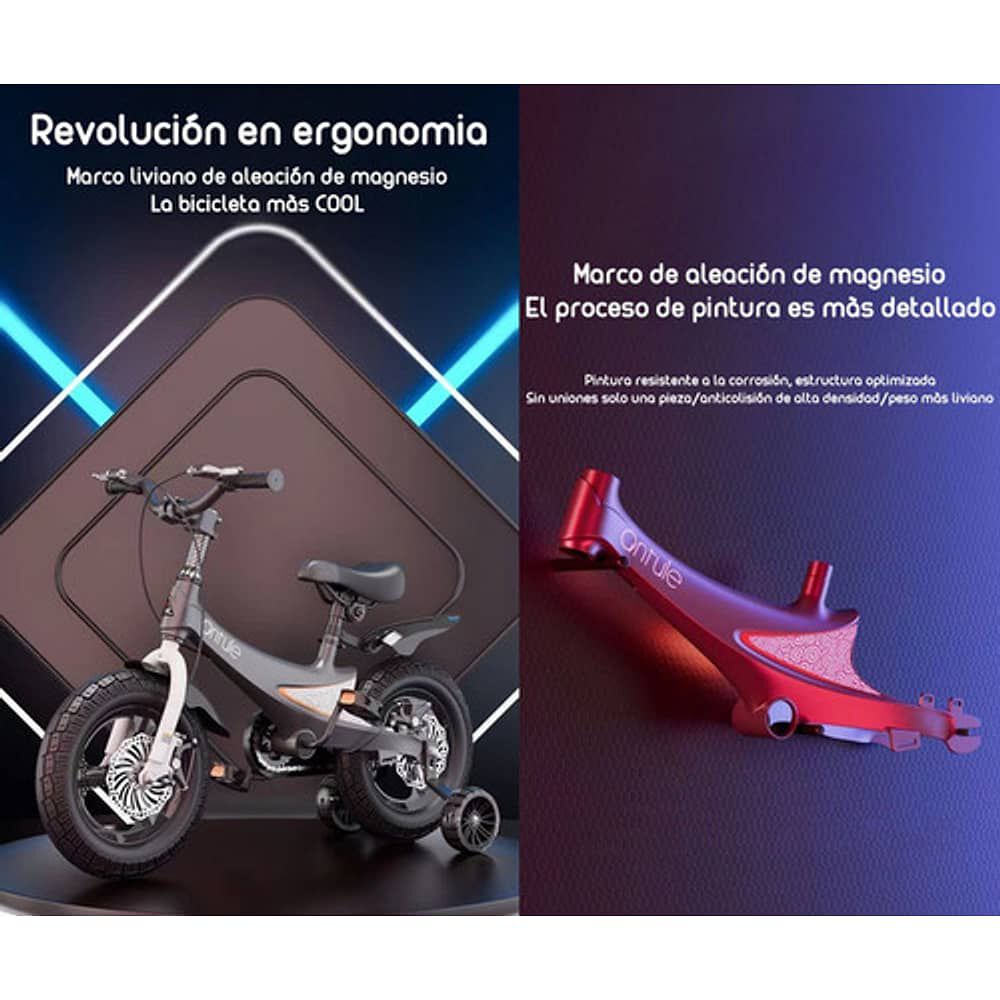 Bicicleta Infantil 4-7 A&ntilde;os Ni&ntilde;o Aro 14 Lubabycas Gris image number 1.0