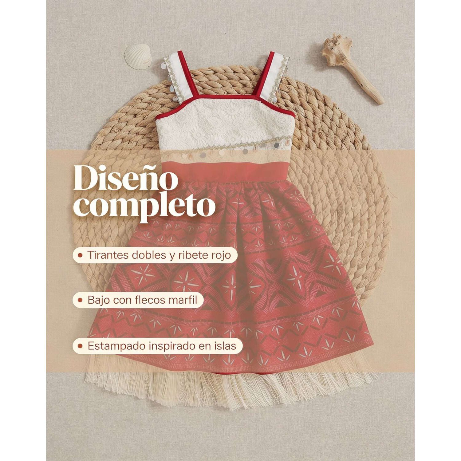 Disfraz Moana Cosplay Para Ni&ntilde;as Halloween image number 6.0