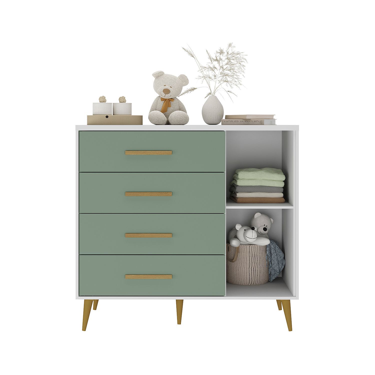 Comoda Di Poretti Design Kids / 1 Puerta / 4 Cajones image number 2.0