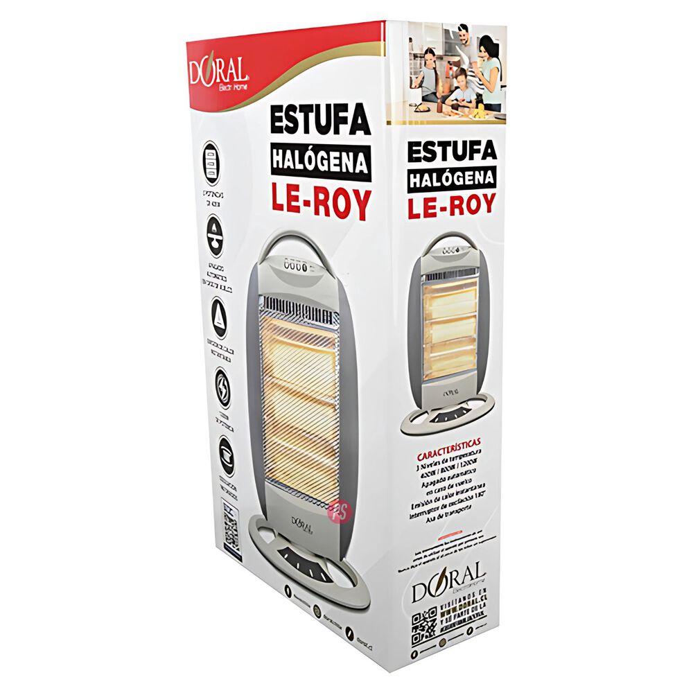 Calefactor Estufa Halógena 1200w Le-roy - Ps image number 2.0