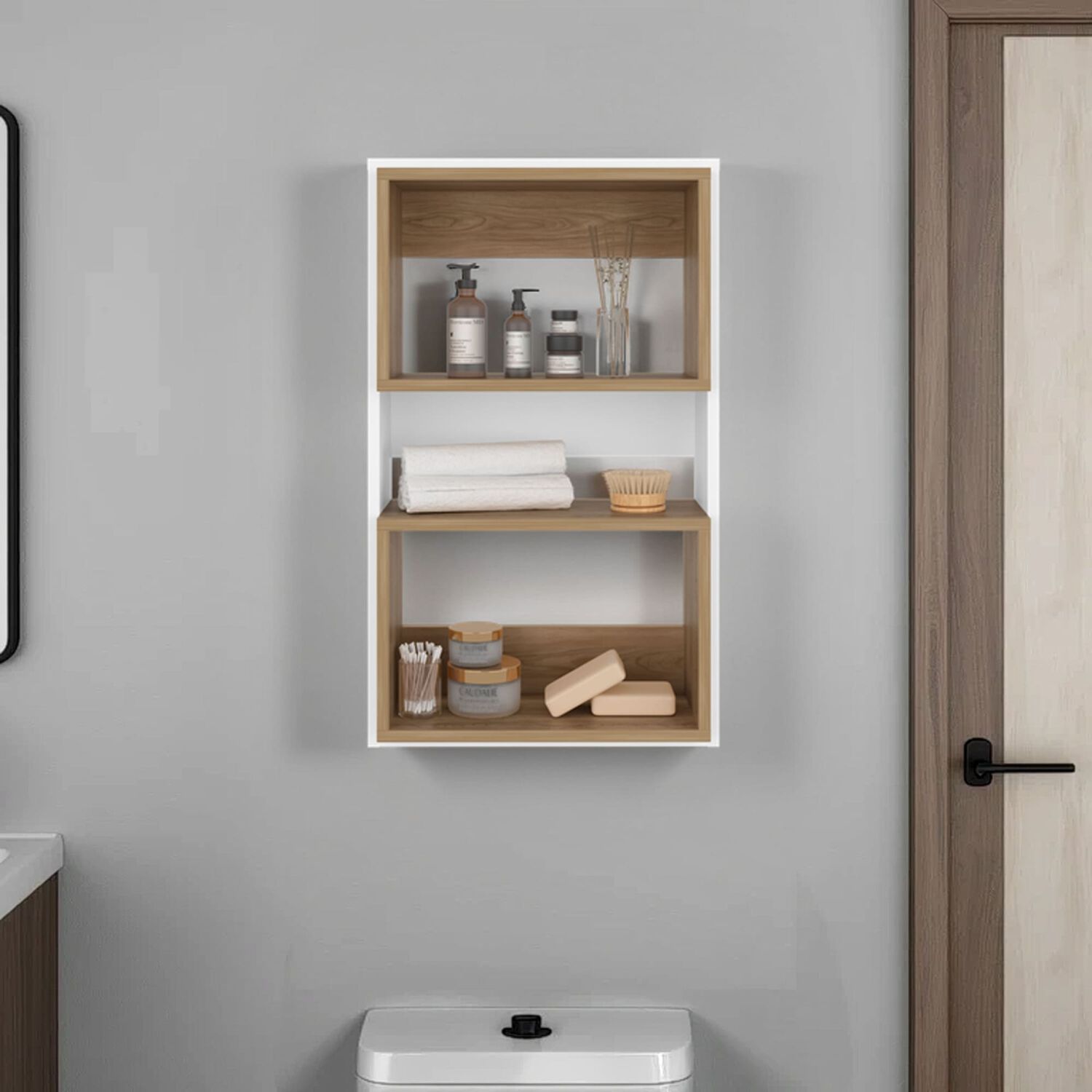 Mueble Auxilar Muro Ba&ntilde;o 75.3x45x18.9 Cm image number 4.0