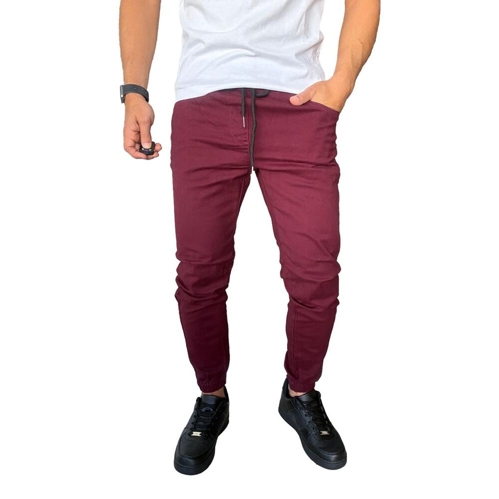 Jogger Mosaico Pantal&oacute;n Slim Fit Elasticado Colores image number 19.0