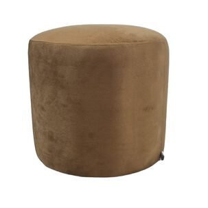 Pouf Redondo Felpa Camel