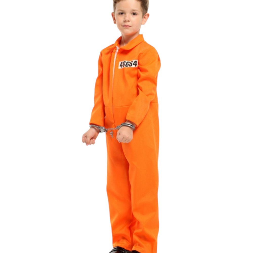 Disfraz Cosplay Convicto Prisionero Infantil Halloween image number 3.0