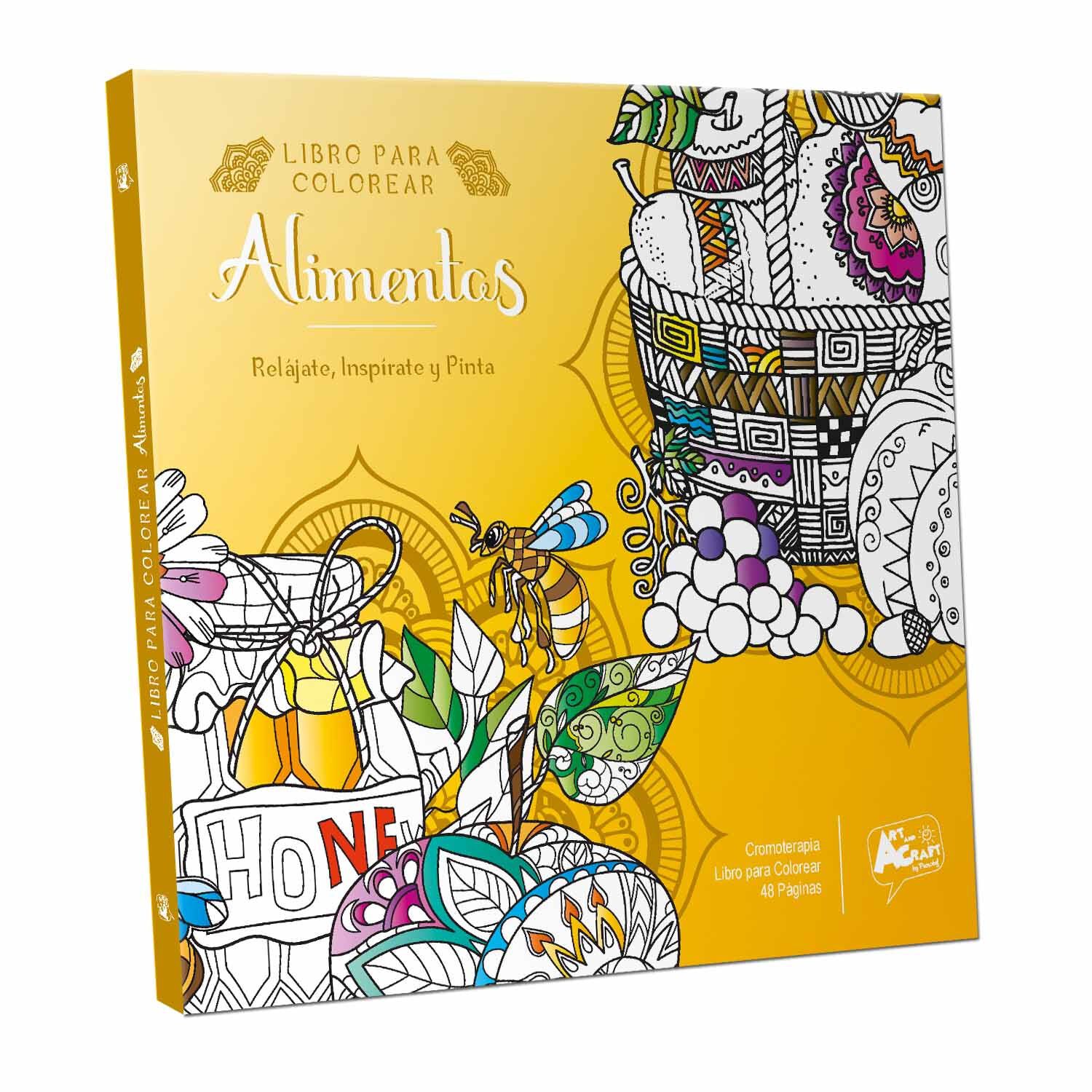 Art And Craft Libro Para Colorear Alimentos 48 P&aacute;ginas image number 0.0