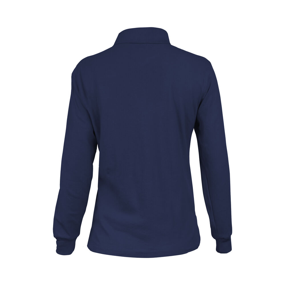 Polera Pique Azul Marino Mujer Manga Larga Upf40 image number 2.0