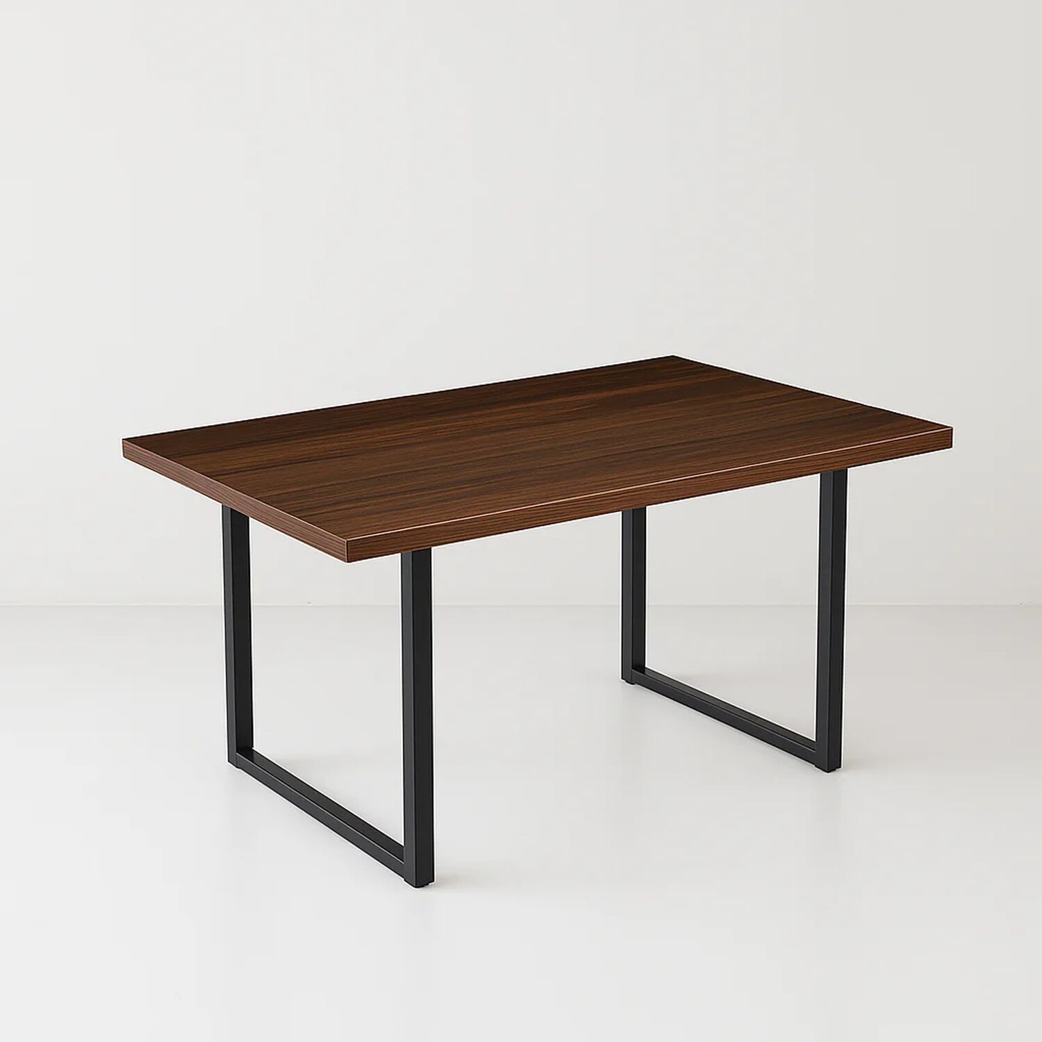 Mesa De Comedor Estilo Industrial 140x90 - Madera Oscura Walnut image number 0.0