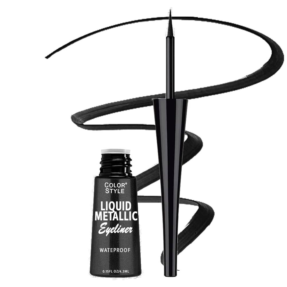 Delineador De Ojos Metalizado Negro image number 0.0