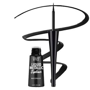 Delineador De Ojos Metalizado Negro