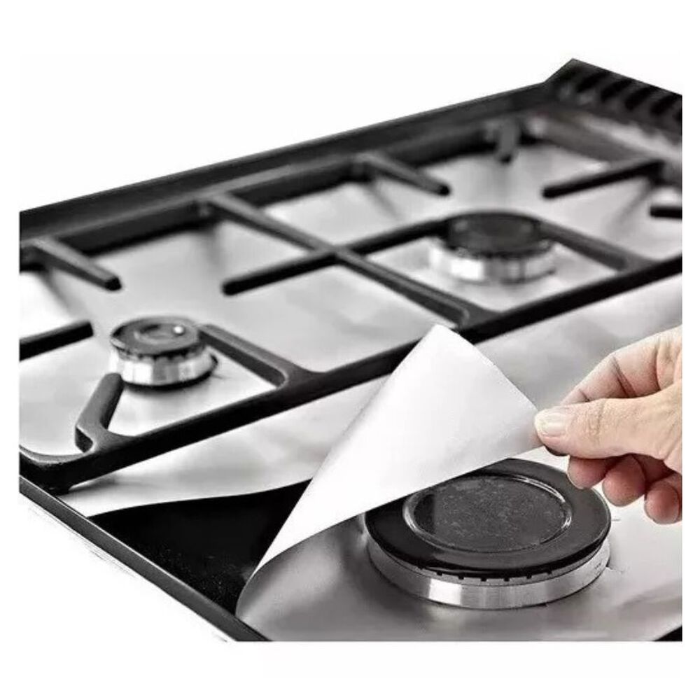 Pack 4 Papel Aluminio Laminas Protector Cocina Estufa Fogón image number 1.0