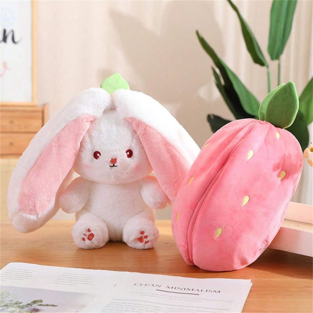 Peluche Conejo Frutilla Kawaii Rosado 50 Cm image number 1.0