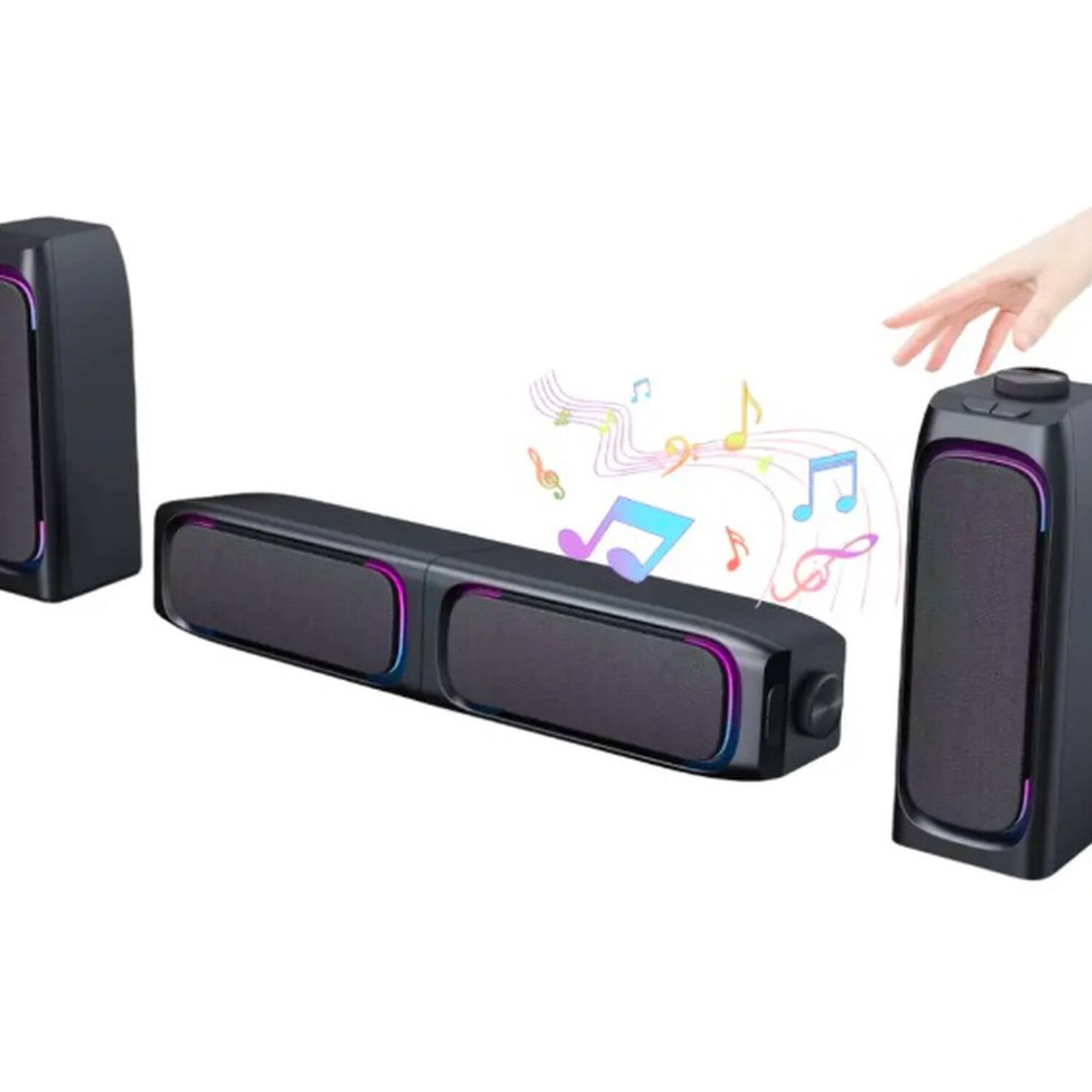 Soundbar Parlante Gamer Pc Tv Rgb image number 1.0