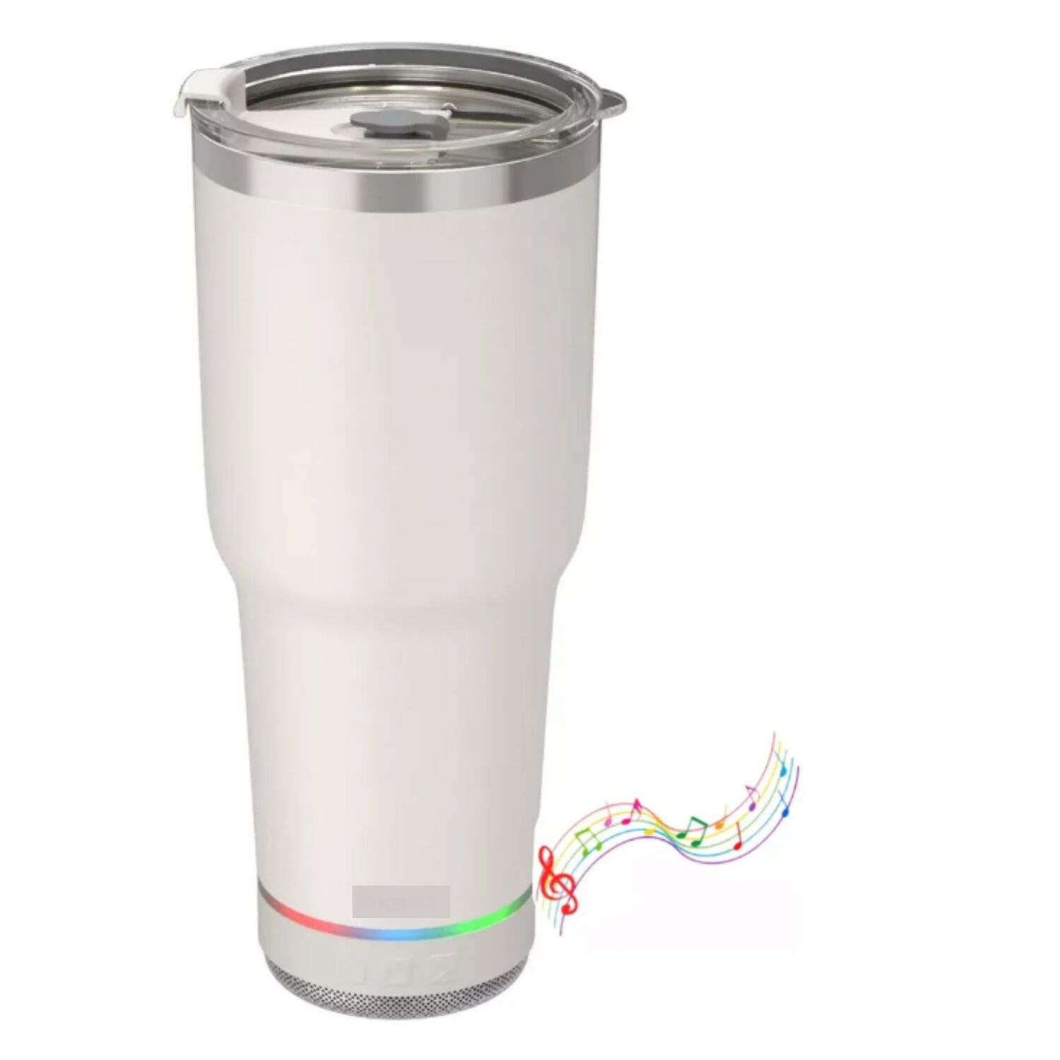 Vaso Termico 780ml Con Parlante Bluetooth Caliente Y Frio Blanco image number 2.0