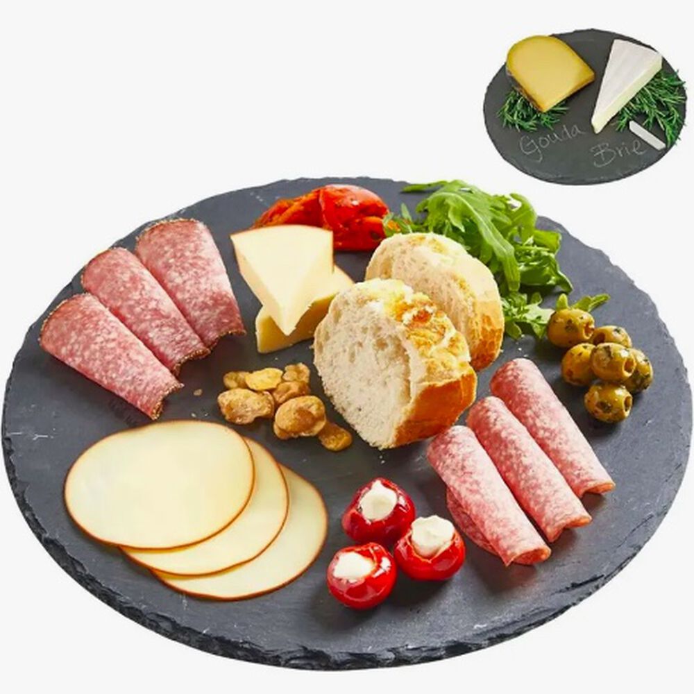 Plato Redondo Natural Plancha Piedra image number 1.0