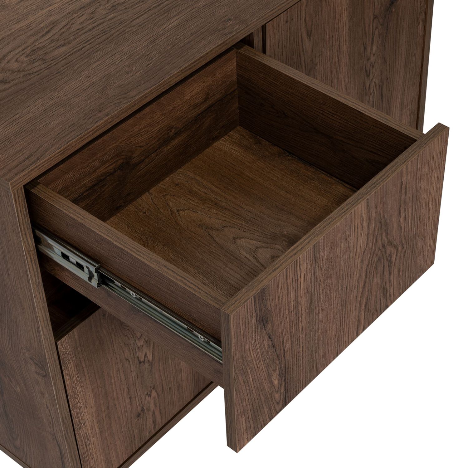 Arrimo 2 Puertas Y 1 Cajon Fm-001s - Caf&eacute; Oscuro image number 4.0