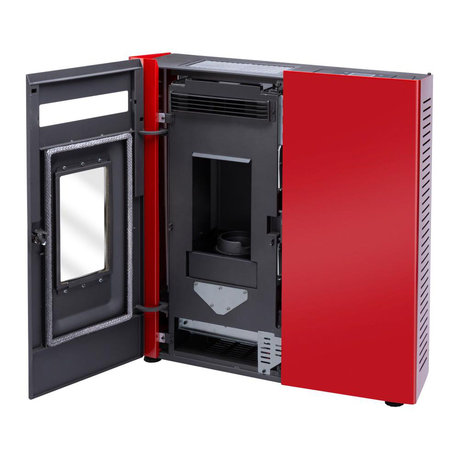 Estufa Pellet Amesti Slim 9000 Rojo image number 2.0