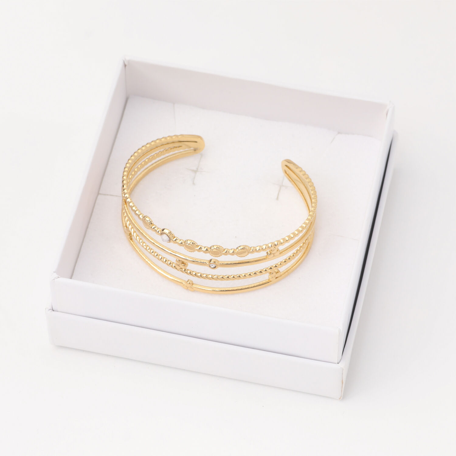 Brazalete 19v69 Dorado Mujer Stb134 image number 2.0