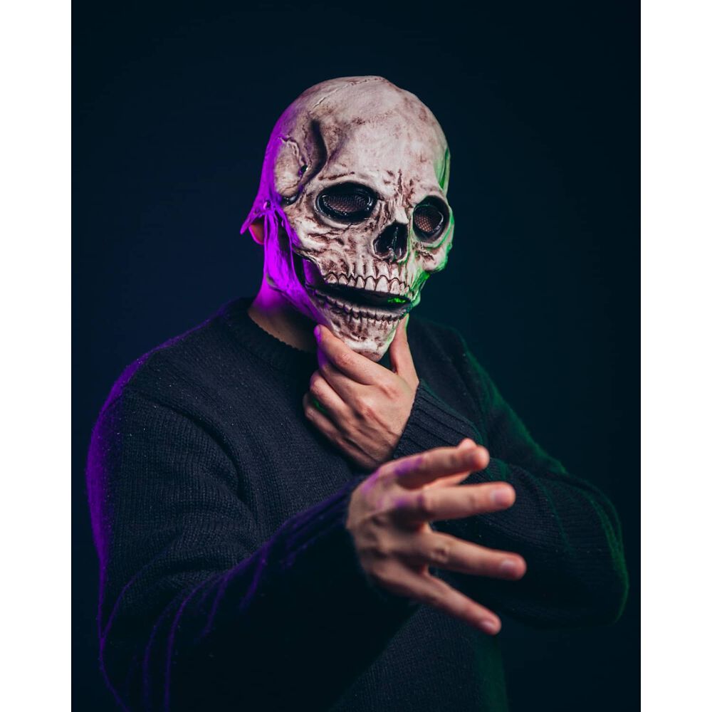 Mascara Calavera De Terror Realista Halloween image number 3.0