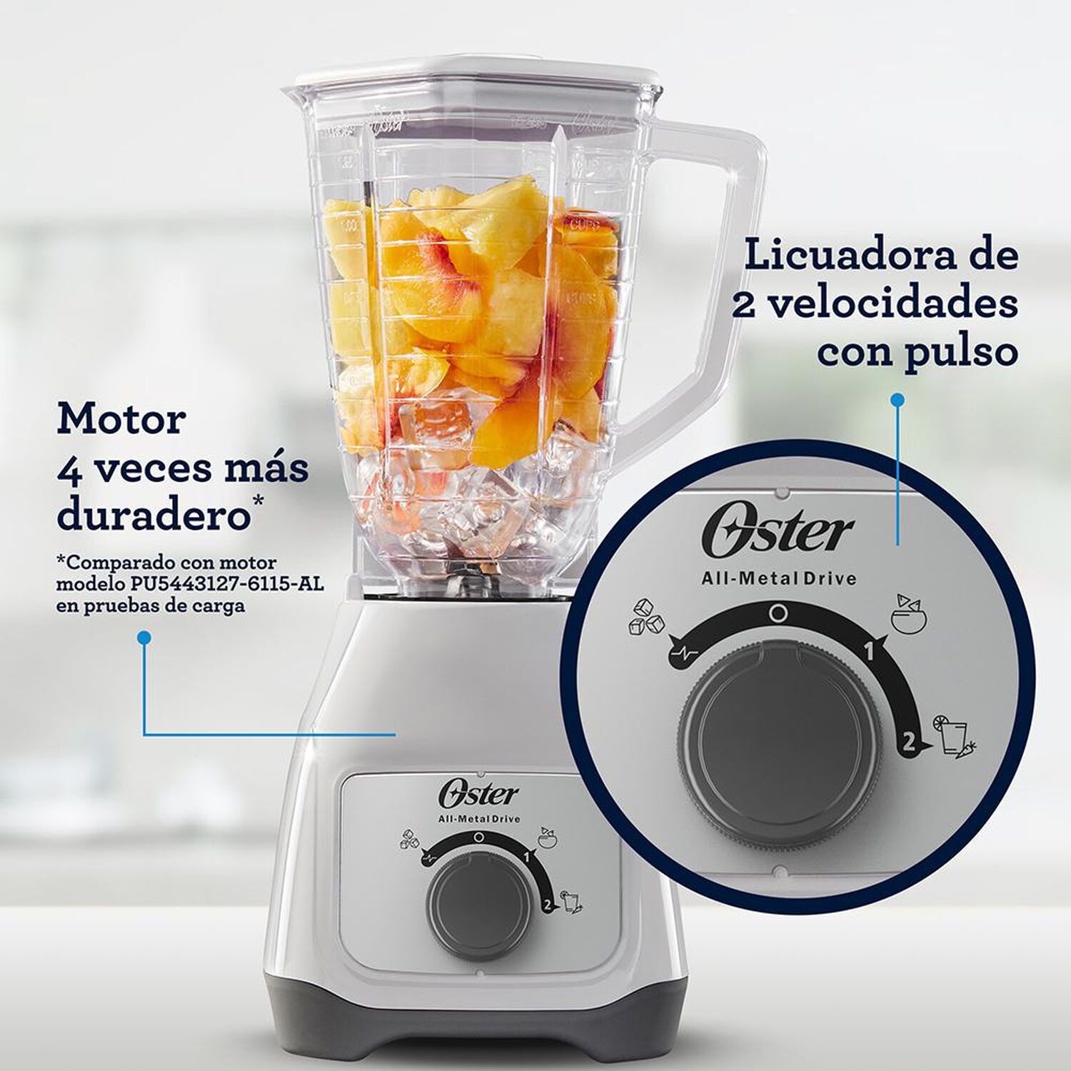 Licuadora Oster BLGSTKAG-WRD-052 / 1.5 Litros / 550W image number 2.0
