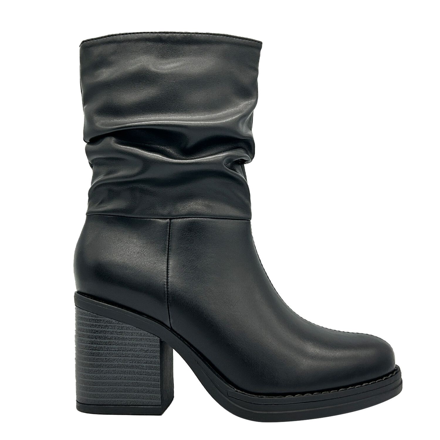 Bota Para Mujer, Negro, Media Pantorrilla Danicolle image number 4.0