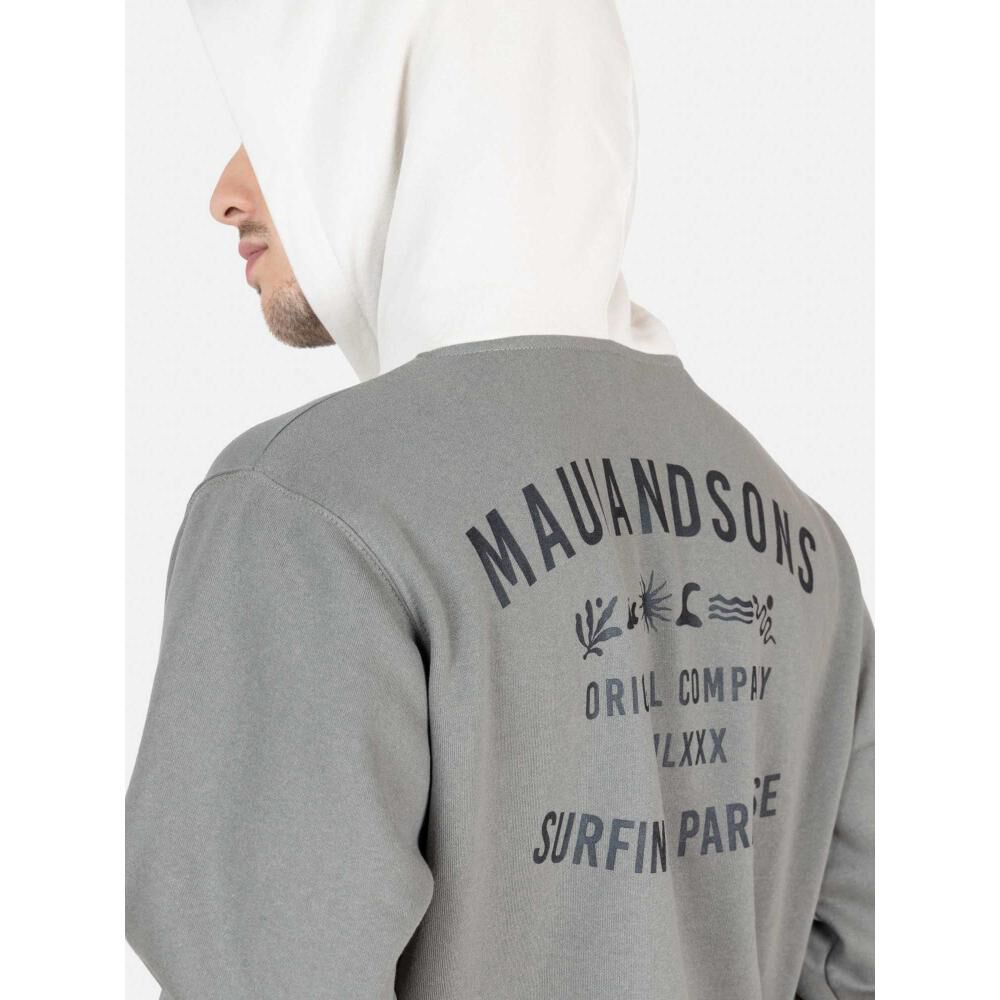 Polerón Liso Cuello Redondo Con Capucha Hombre Maui And Sons image number 3.0