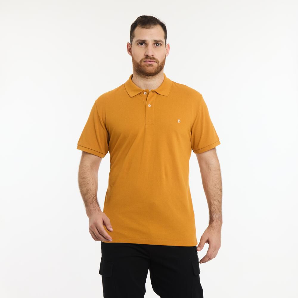 Polera B&aacute;sica Lisa Regular Manga Corta Cuello Piqu&eacute; Hombre Herald image number 0.0