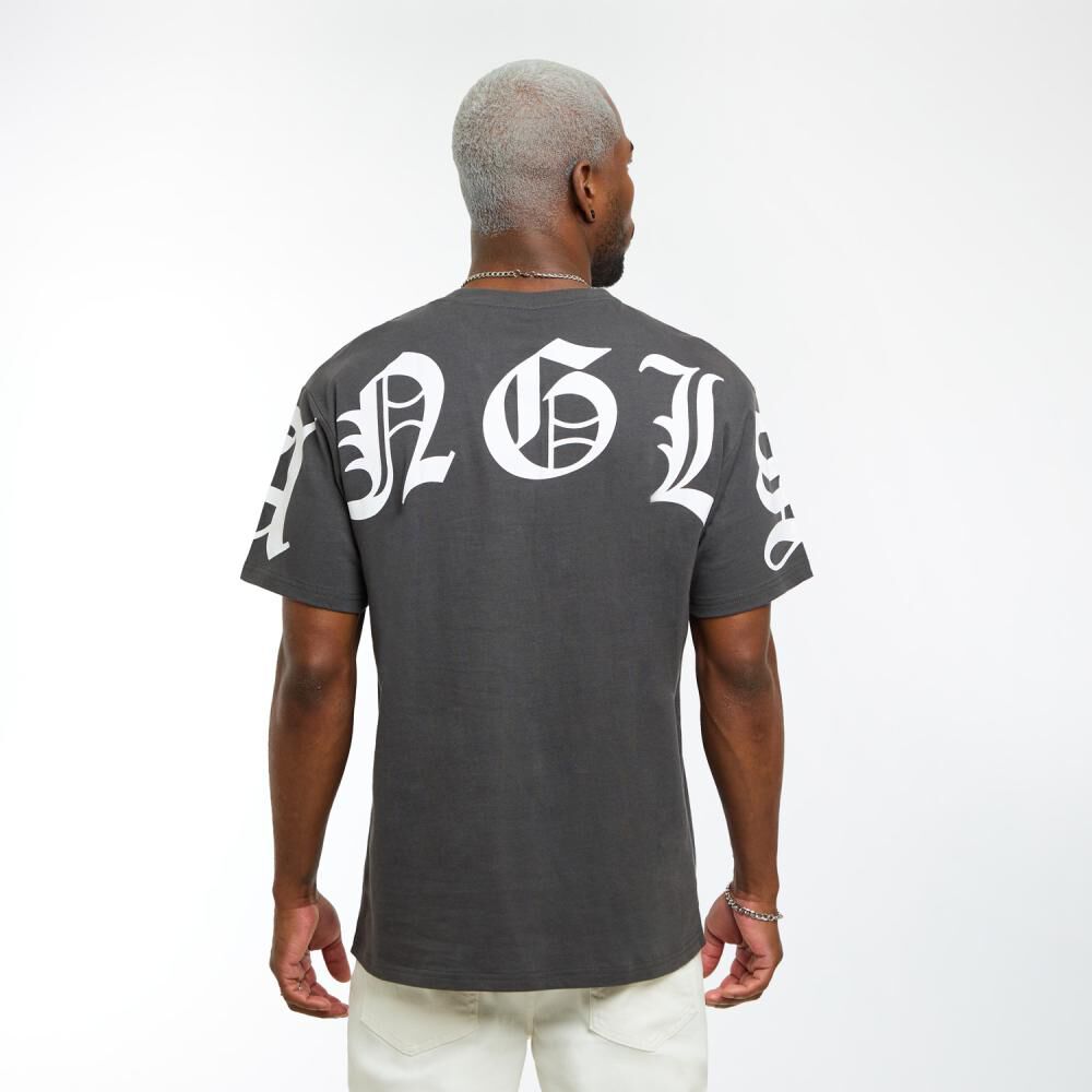 Polera Estampada Oversize Manga Corta Cuello Redondo Hombre Rolly Go image number 3.0