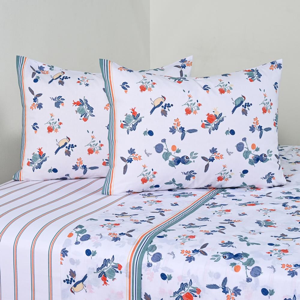 Juego De S&aacute;banas American Family Citrus / King / 144 Hilos image number 0.0