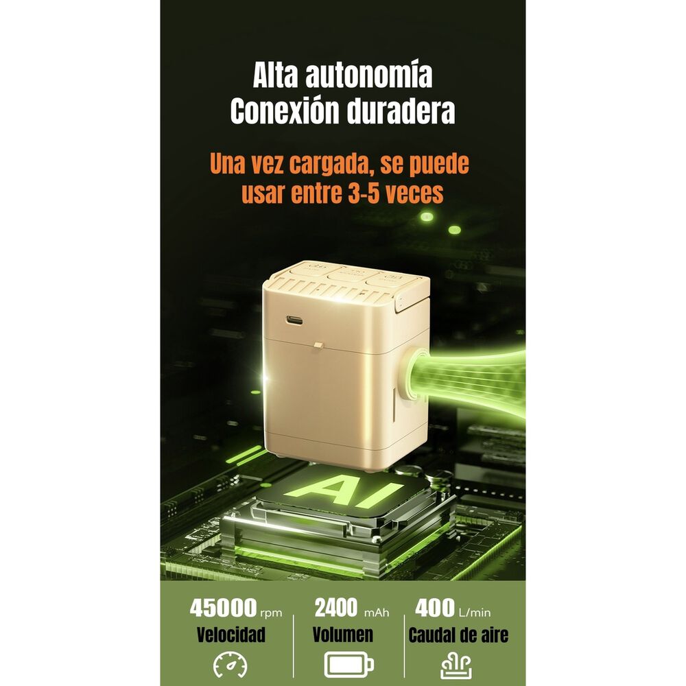 Colch&oacute;n Cama Inflable El&eacute;ctrico Con Coj&iacute;n Bolso 2 Plazas image number 2.0