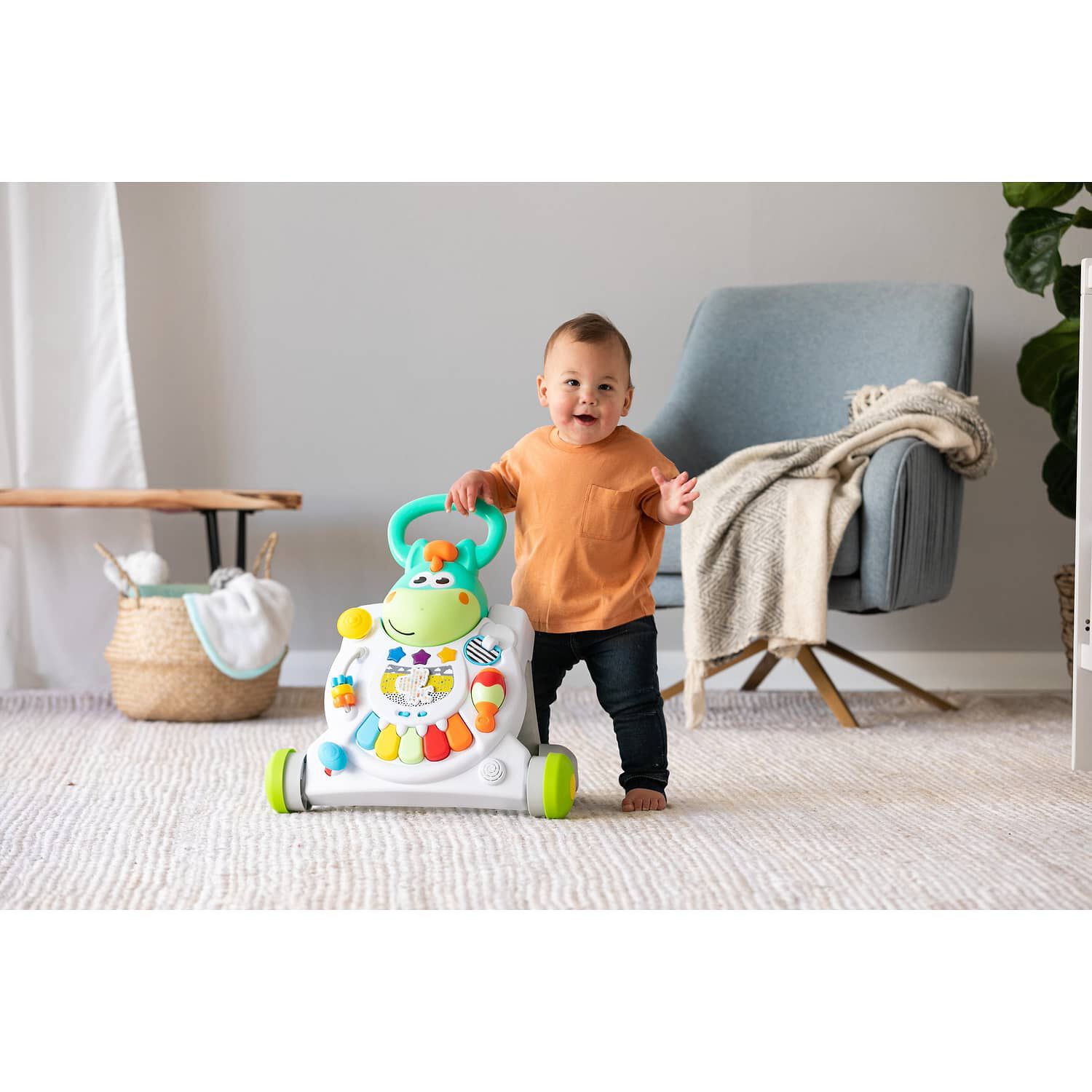 Correpasillos Bebe Infantino 3 En 1 Walker Table Interactivo image number 9.0