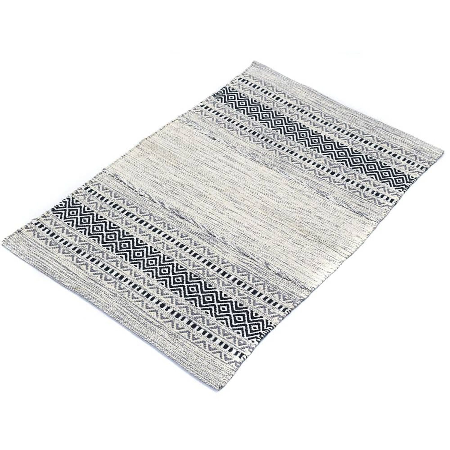 Pack Kilim Gris Claro (alfombra + Pouf)150x210 image number 1.0