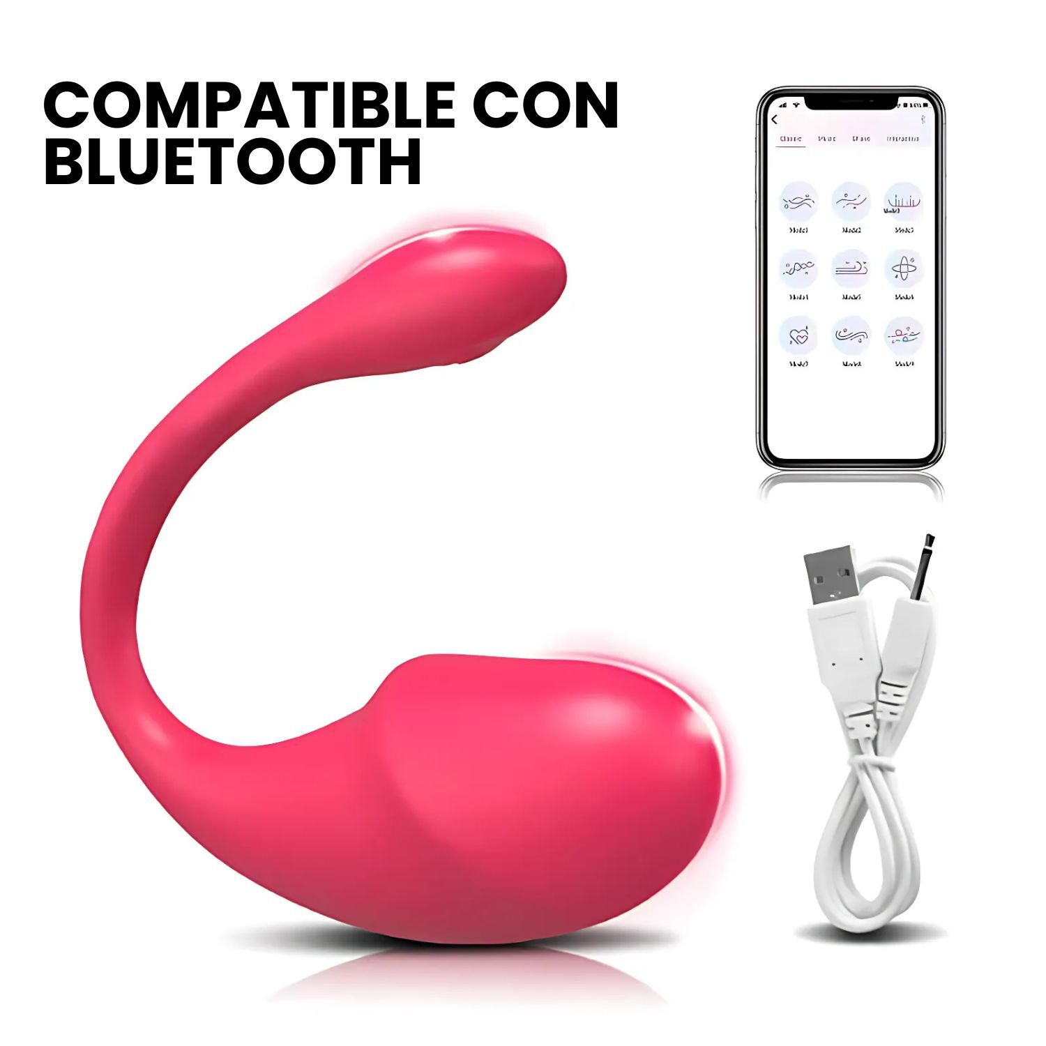 Estimulador Vibrador Intimo Multifrecuencia Bluetooth image number 4.0