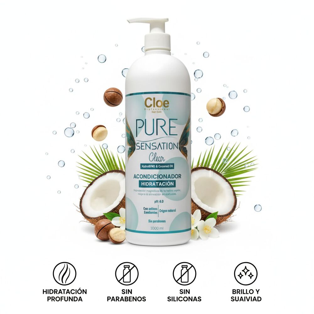 Acondicionador Pure Sensation Clear Cloe 1000ml image number 2.0