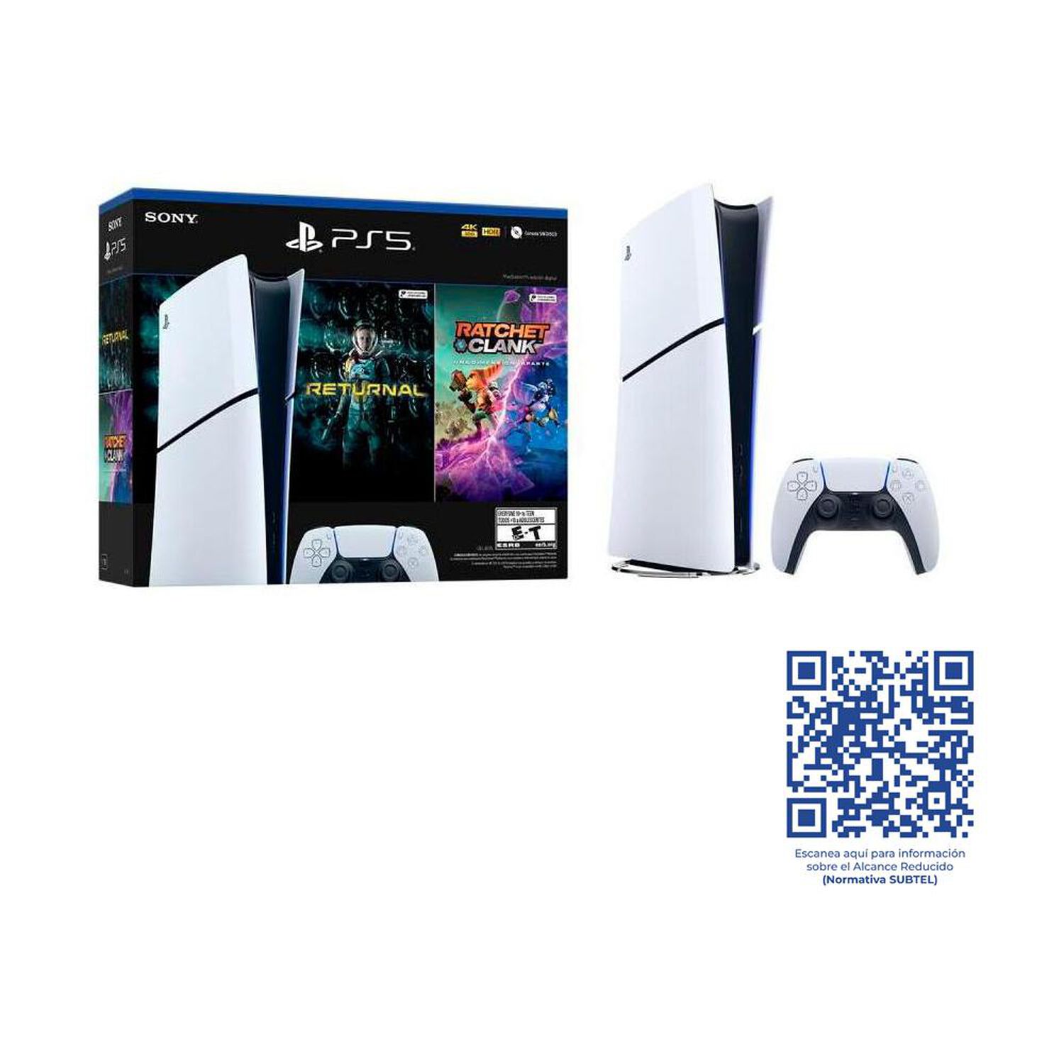 Consola PS5 Sony Slim Digital + Juego Returnal + Juego Ratchet & Clank image number 4.0