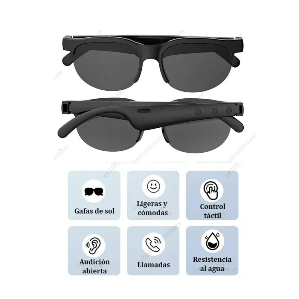 Lentes Gafas Inteligentes Con Bluetooth Audio Hd Y Llamadas image number 4.0