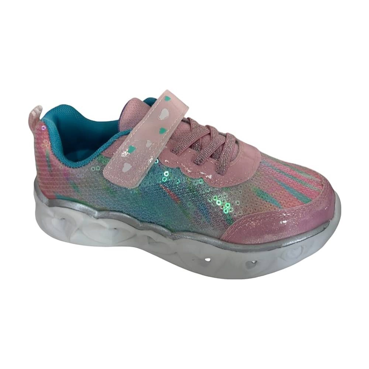 Zapatillas Brillantes Para Ni&ntilde;as Con Luces image number 1.0