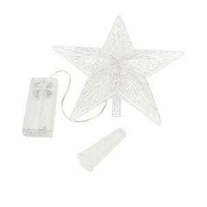 Estrella Punta Arbol Led Calida 15cm Navidad Decoracion
