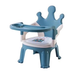 Silla Para Comer De Bebe Portatil 2 En 1 Azul Infantil