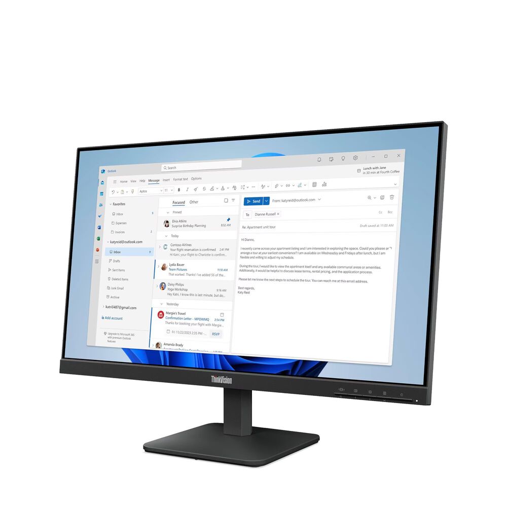 Monitor Thinkvision S24-4e Wled 23.8" image number 0.0