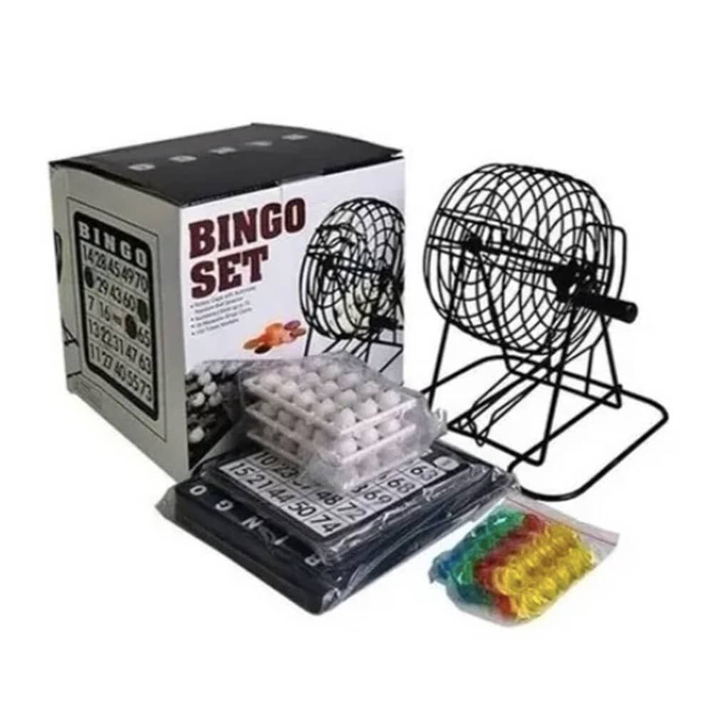 Bingo Completo Incluye Tombola Fichas Pelotas Juego image number 0.0