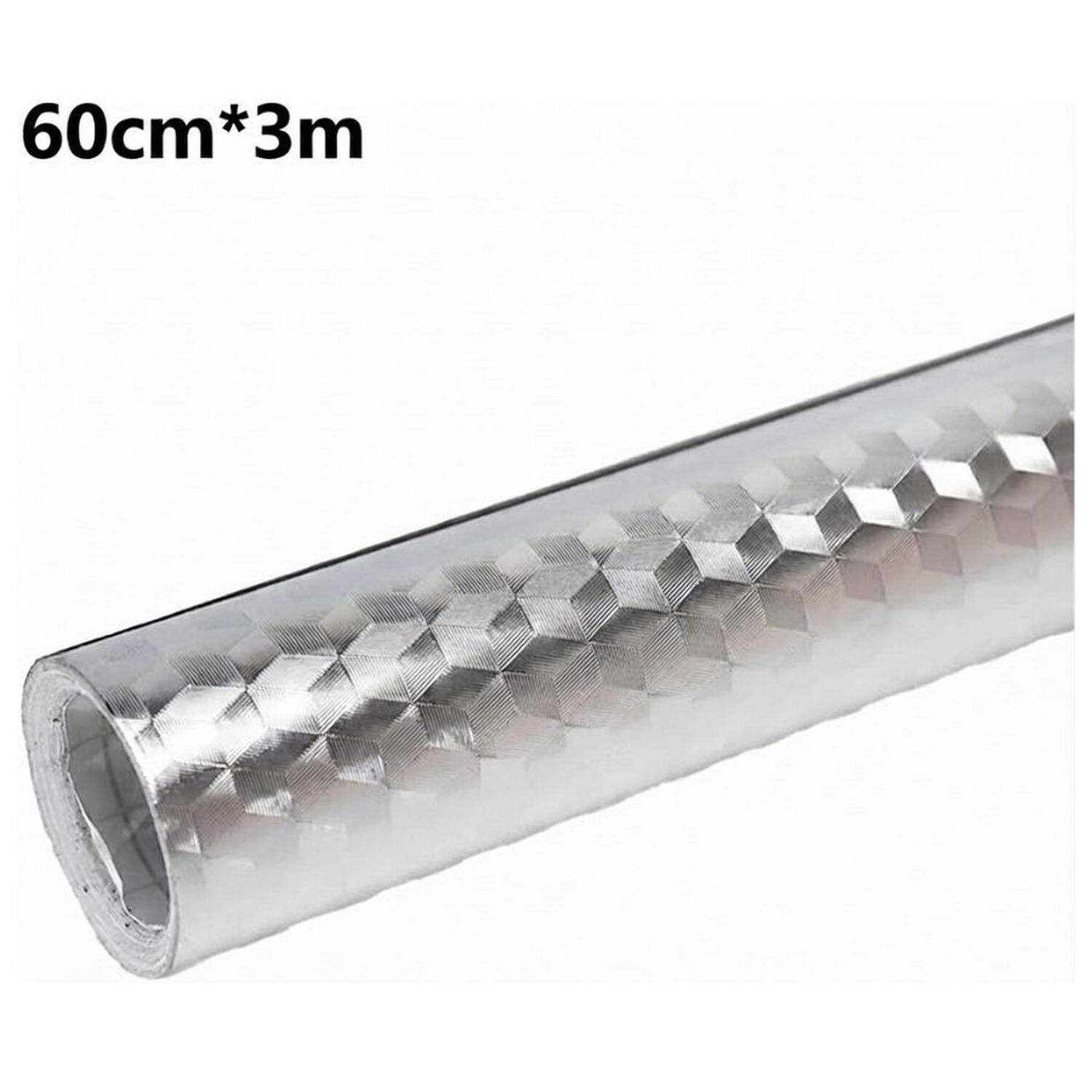 Papel Aluminio Autoadhesivo Antigrasa Para Cocina Impermeable Plateado 60cmx3m image number 1.0