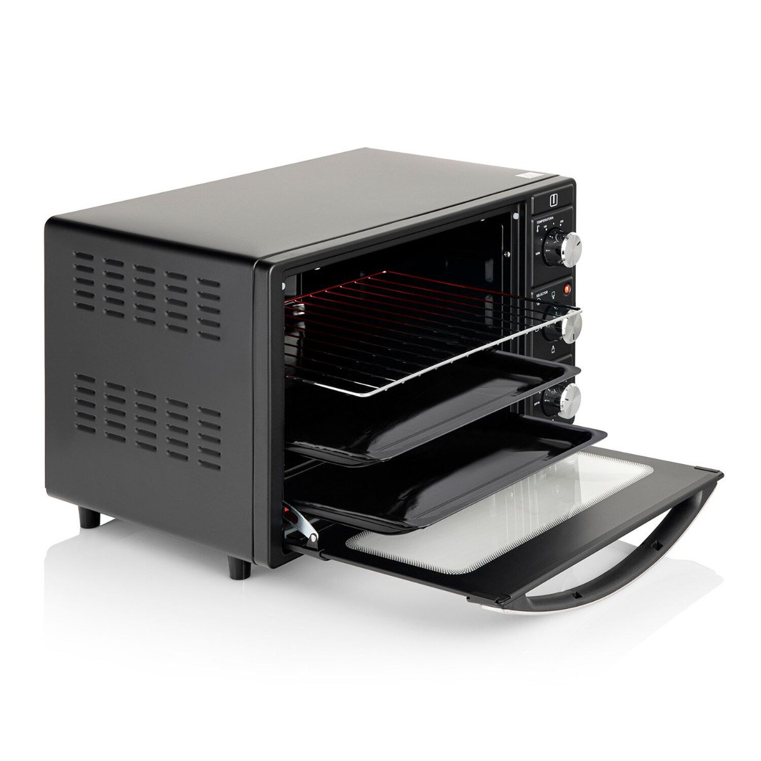 Horno El&eacute;ctrico De Mesa Thomas 25 Litros 1500w Con Grill, 2 Bandejas Y Timer 120 Minutos Negro image number 7.0