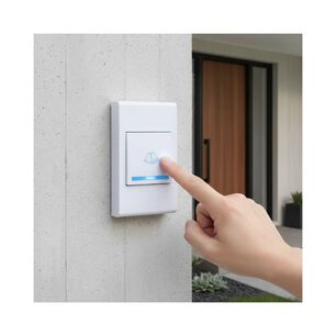 Timbre Inal&aacute;mbrico Impermeable 32 Melod&iacute;as Receptor Y Transmisor 50m